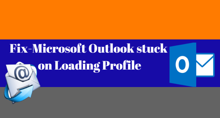 microsoft outlook 2013 stuck on loading profile