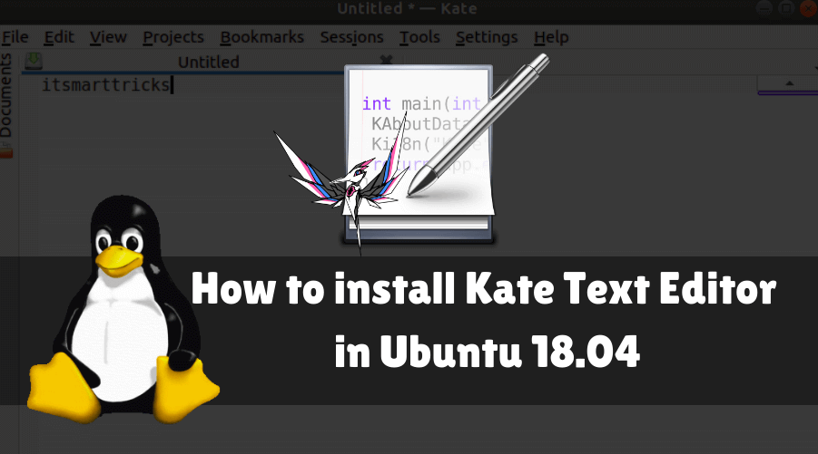 How To Install Kate Text Editor In Ubuntu 18 04 ITSmartTricks