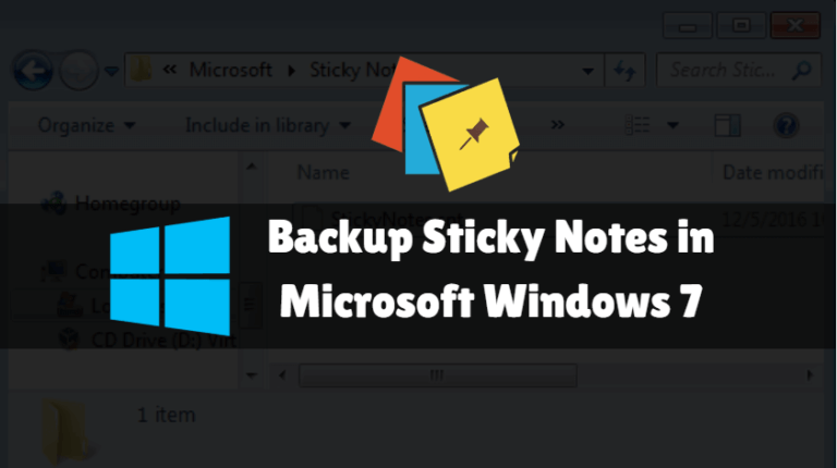 simple sticky notes backup