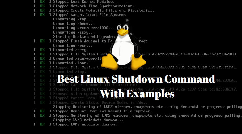 Best Linux Shutdown Command With Examples ITSmartTricks