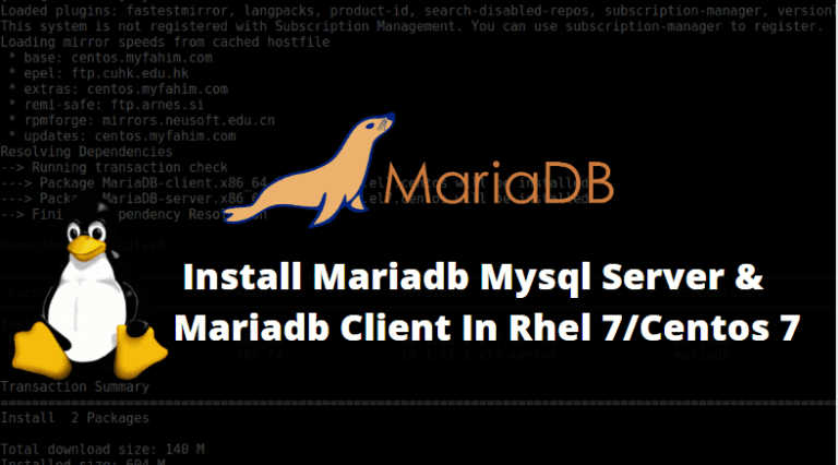 Как поменять mysql на mariadb centos