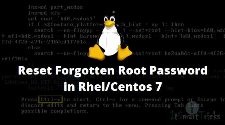 how-to-reset-forgotten-root-password-in-rhel-centos-7