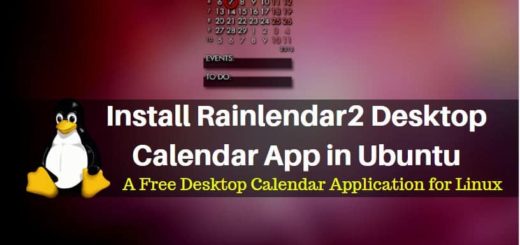 How to Install Rainlendar2 Desktop Calendar App in Ubuntu – A Free Desktop Calendar Application for Linux