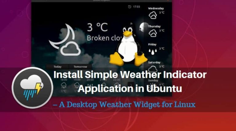 weather indicator ubuntu