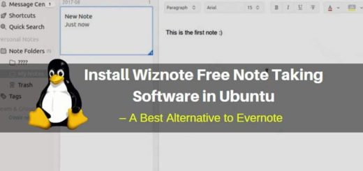 How to Install Wiznote Free Note Taking Software in Ubuntu – A Best Alternative to Evernote