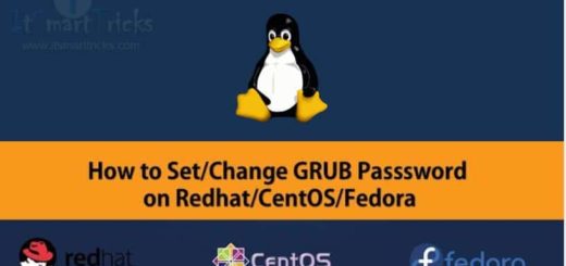 How to Set/Change Grub Boot Loader Password in Redhat/Centos/Fedora